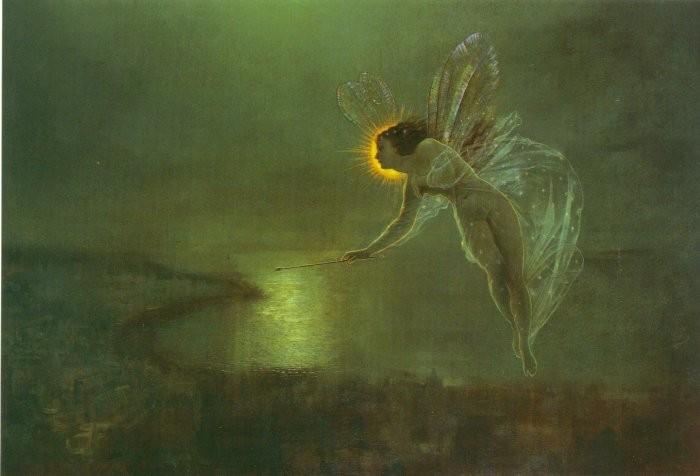 Atkinson Grimshaw Spirit of the Night France oil painting art